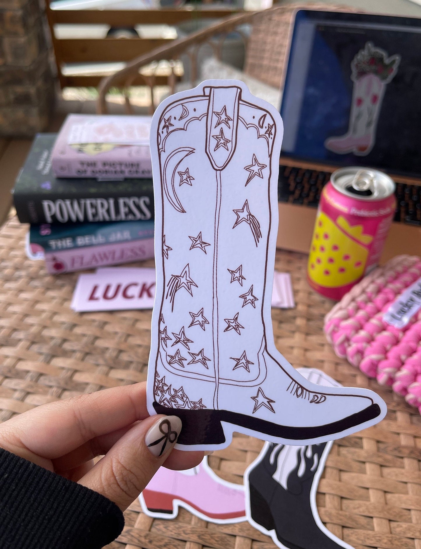 Star Cowgirl Boot Bookmark