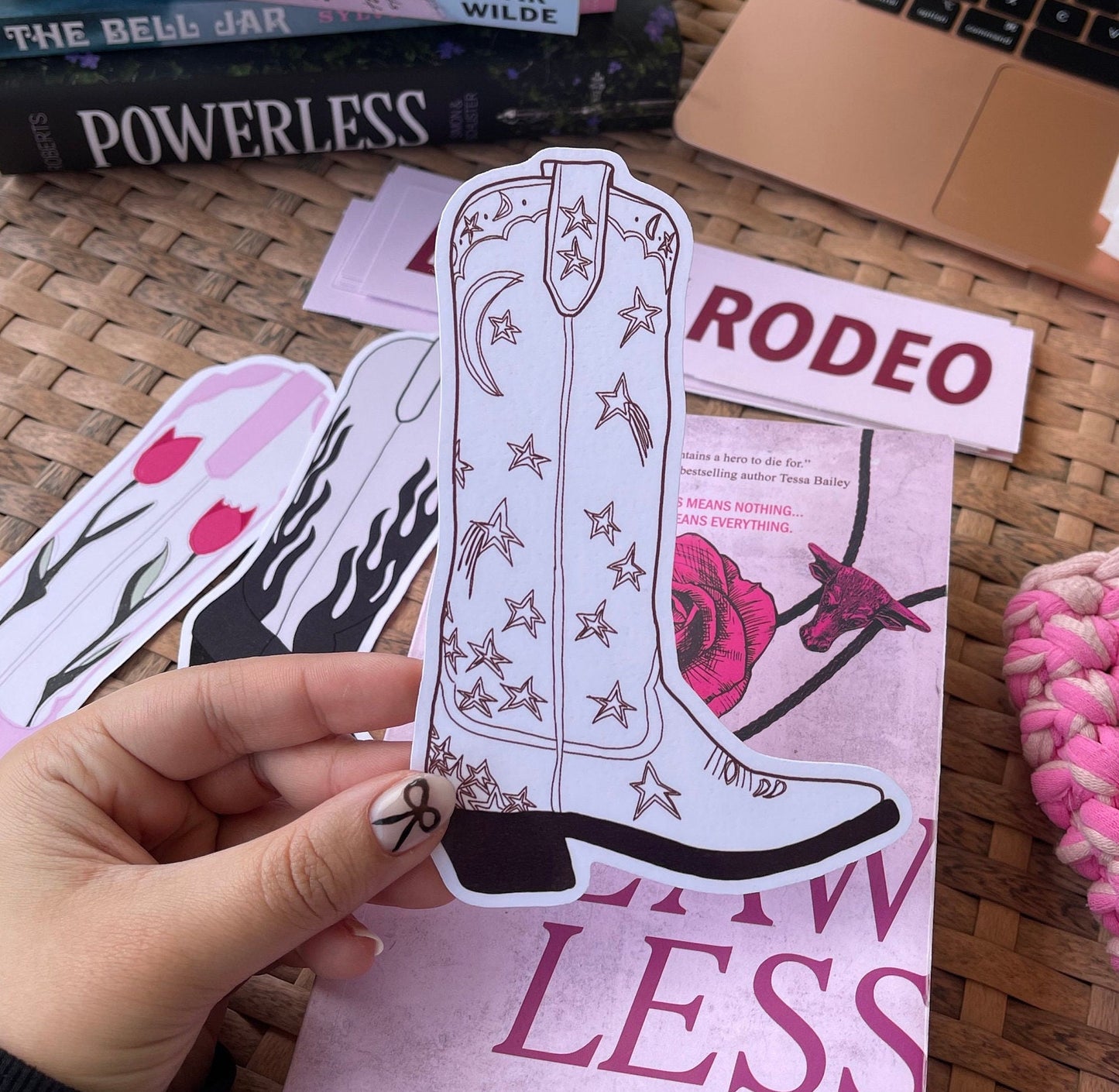 Star Cowgirl Boot Bookmark