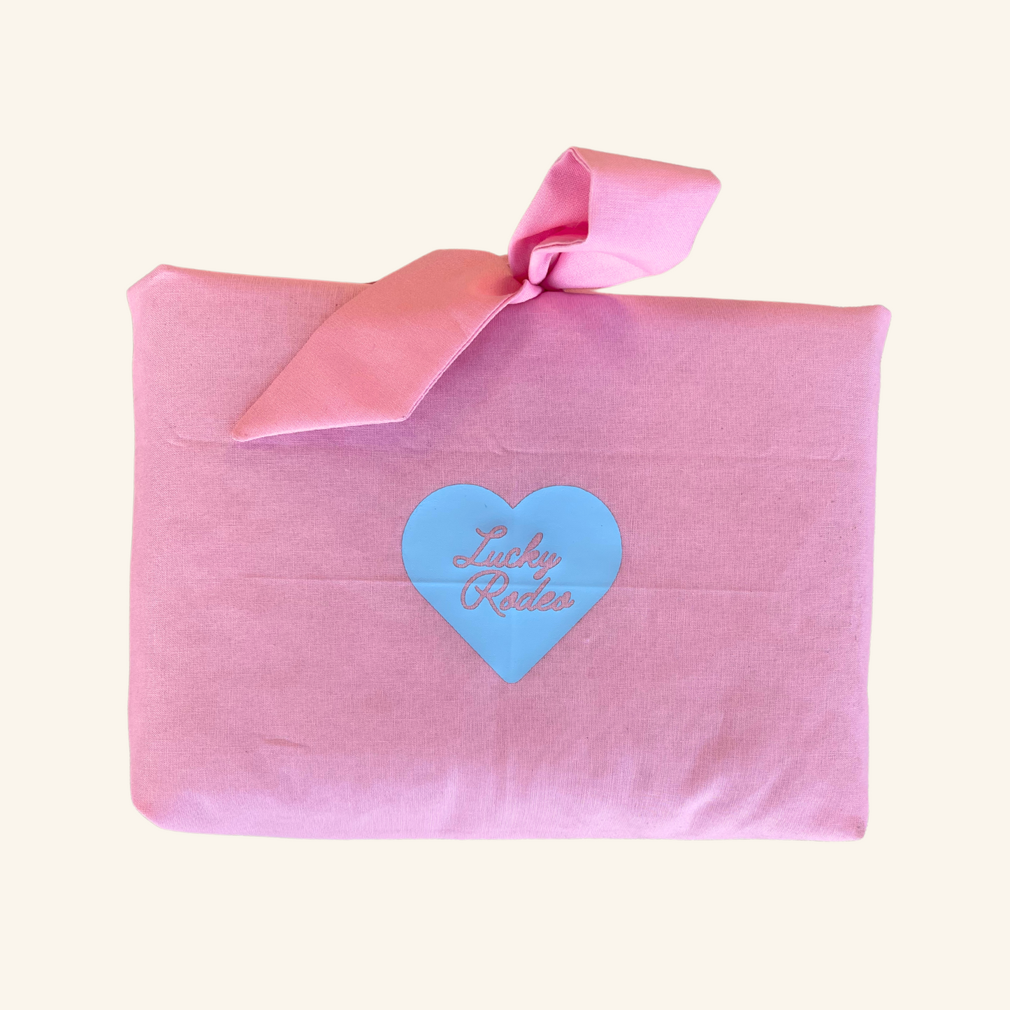 Pink Gingham Large Bed Book Sleeve