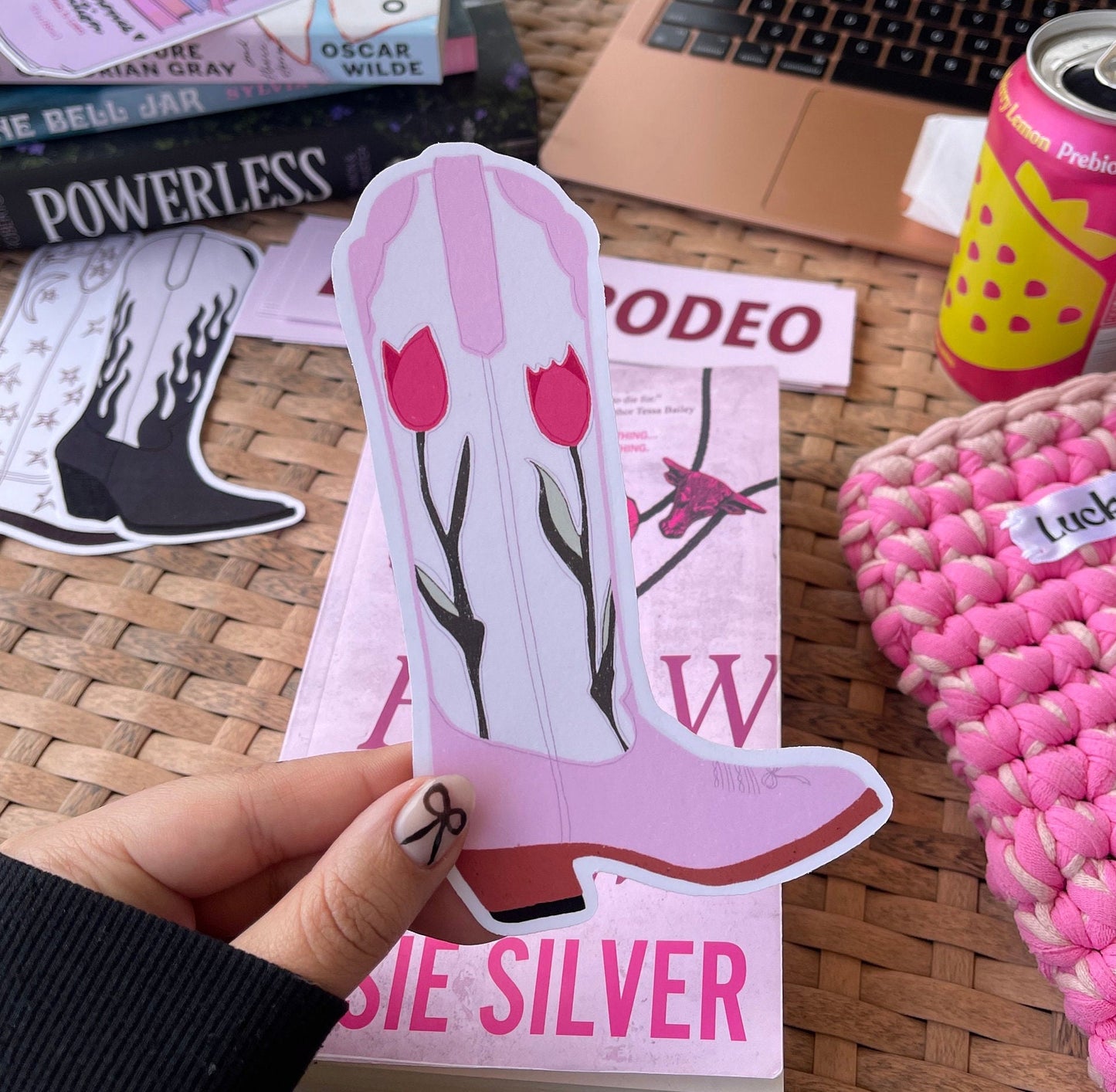 Tulip Cowgirl Boot Bookmark