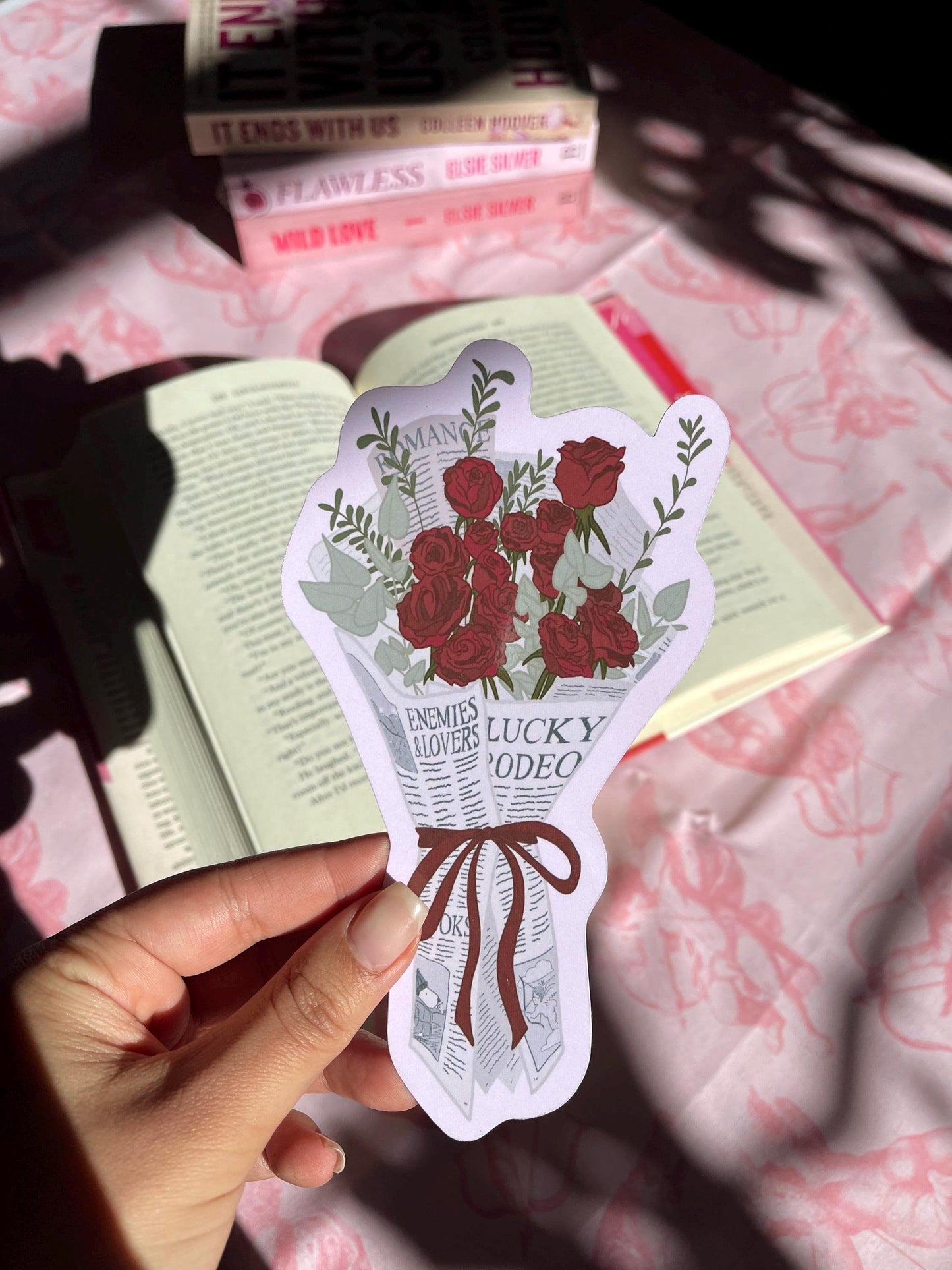 Rose Bouquet Bookmark