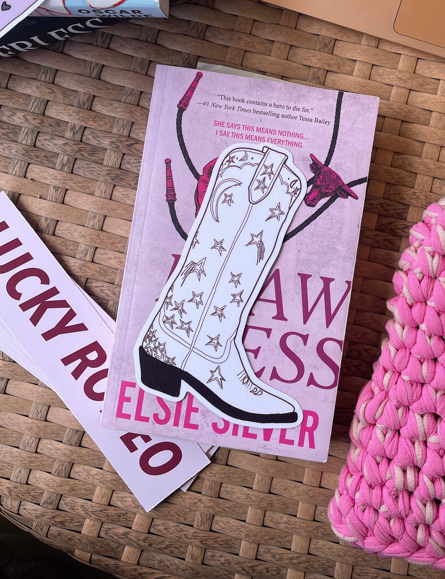 Star Cowgirl Boot Bookmark