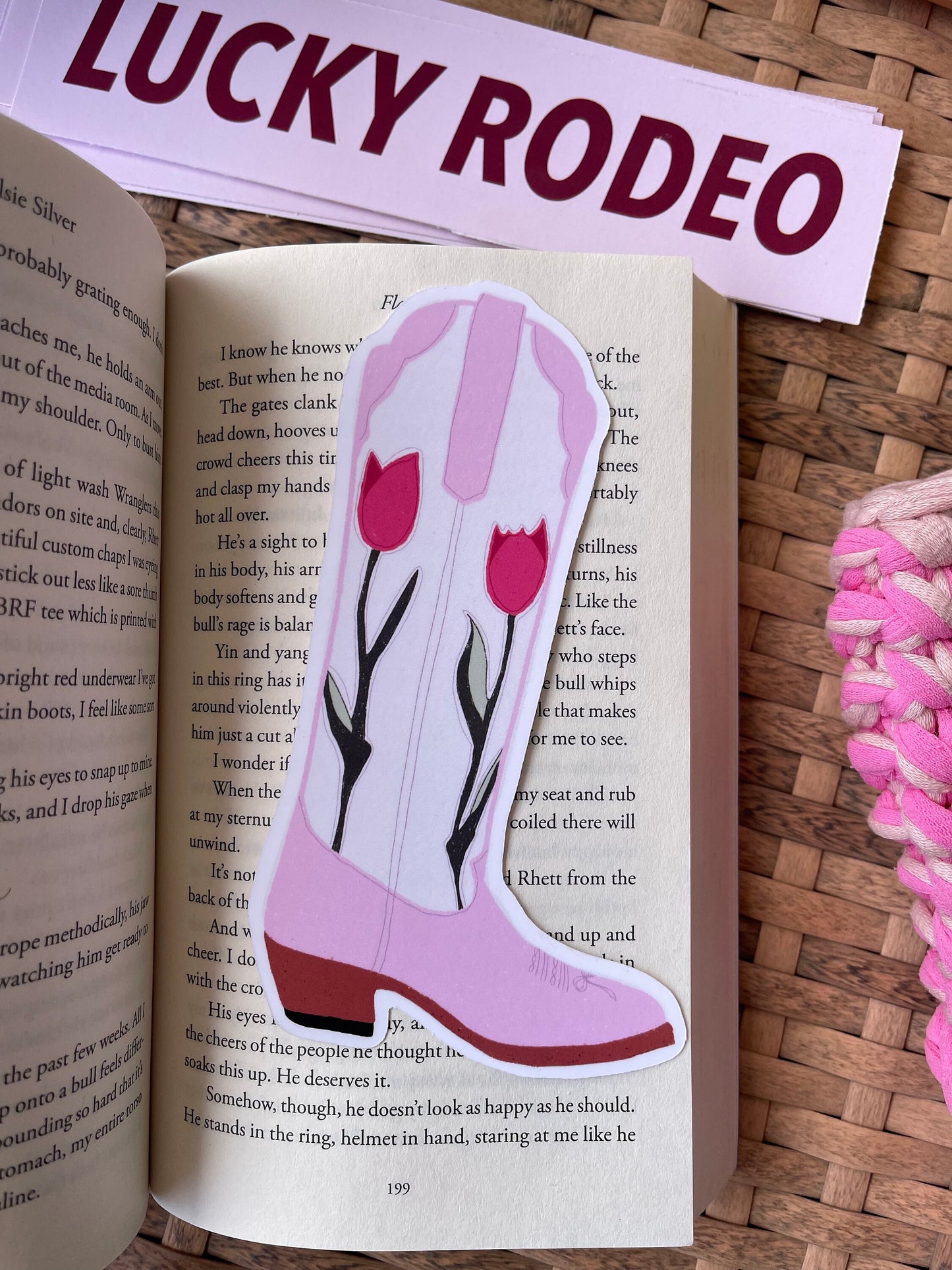 Tulip Cowgirl Boot Bookmark