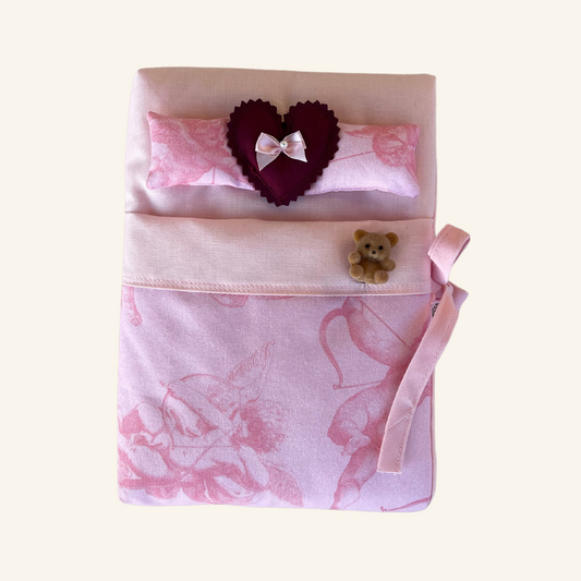 Pink Cupid Medium Bed Book Sleeve