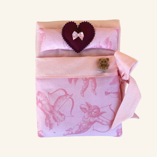 Pink Cupid Large Bed Book Sleeve