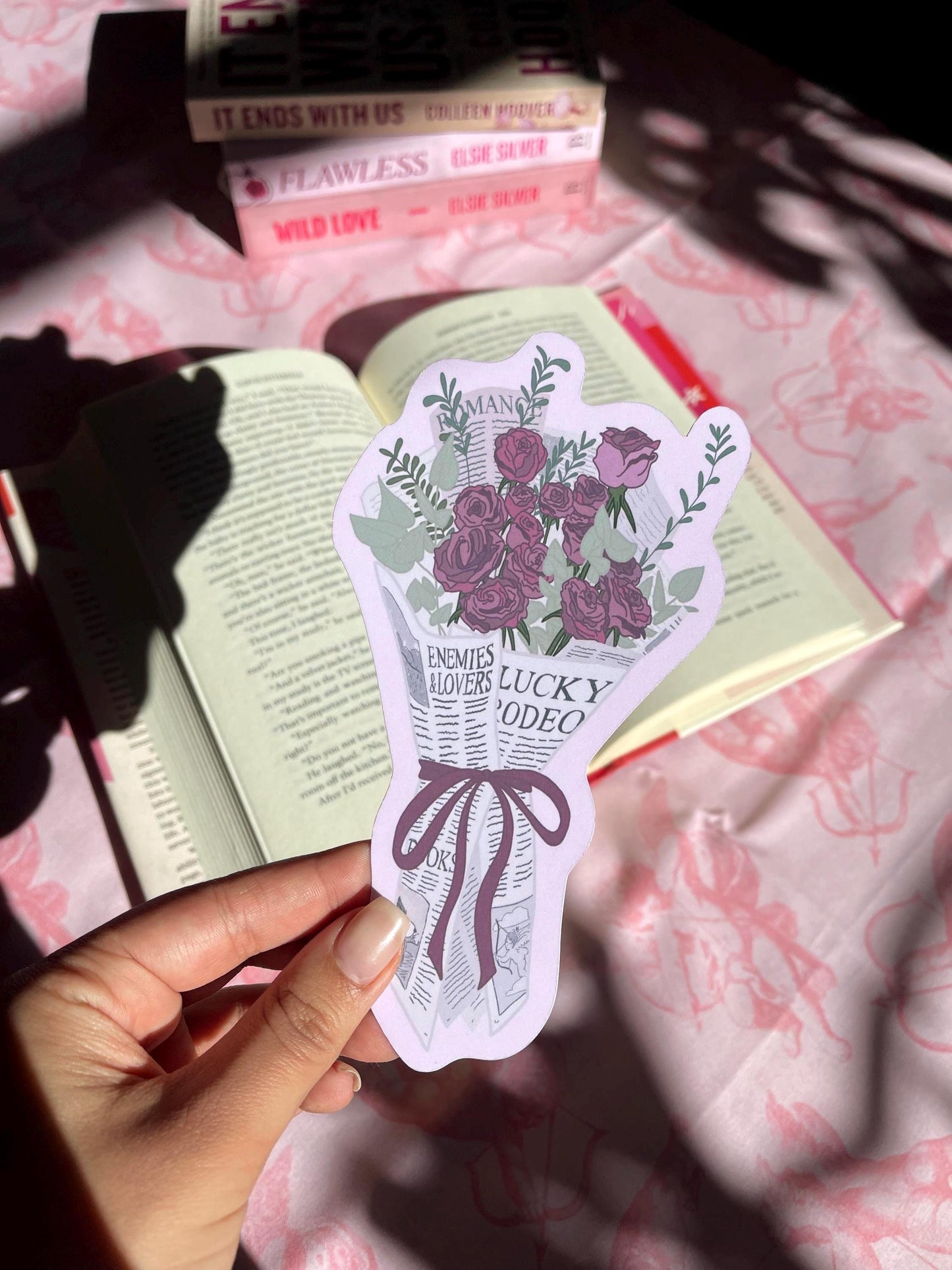 Rose Bouquet Bookmark