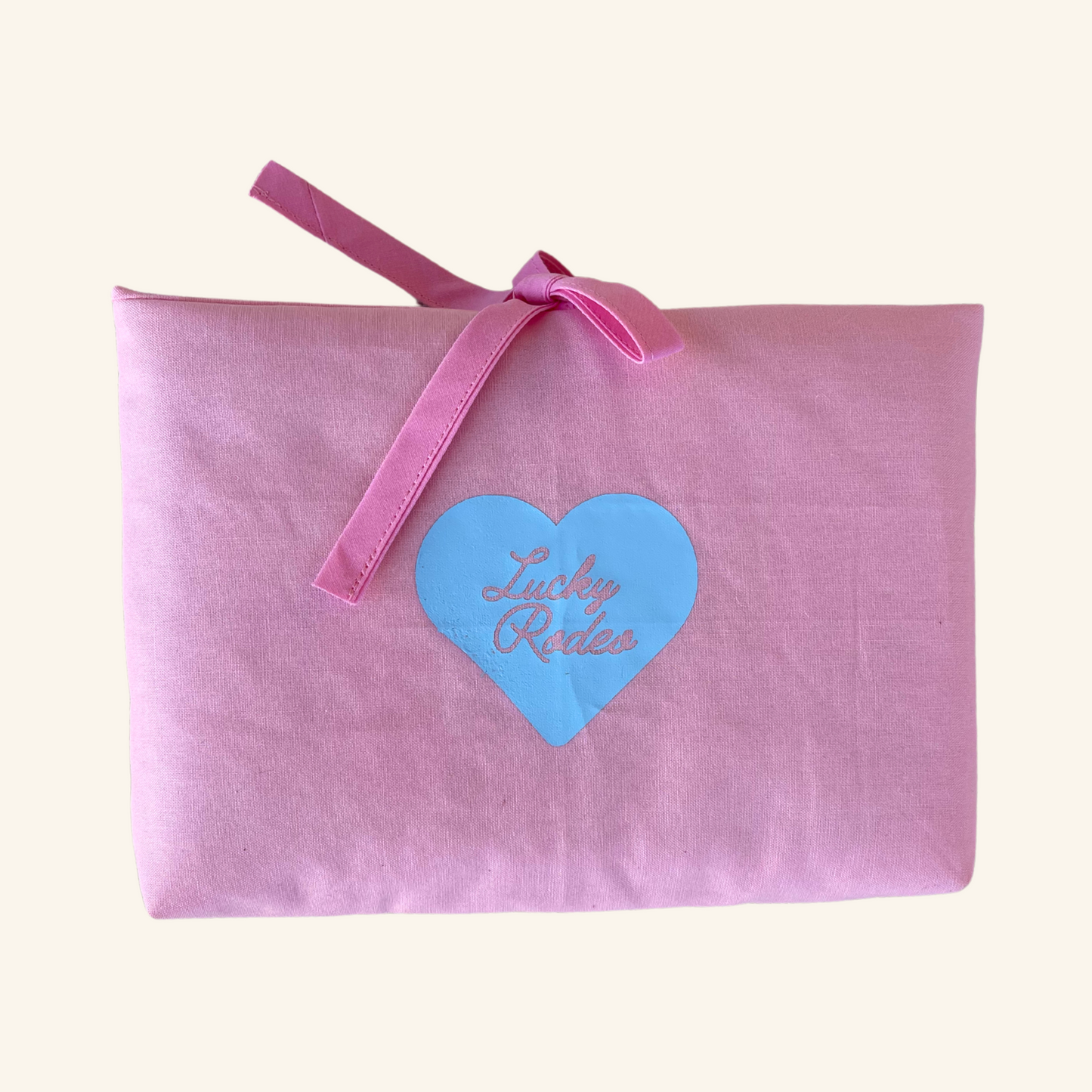 Pink Gingham Medium Bed Book Sleeve